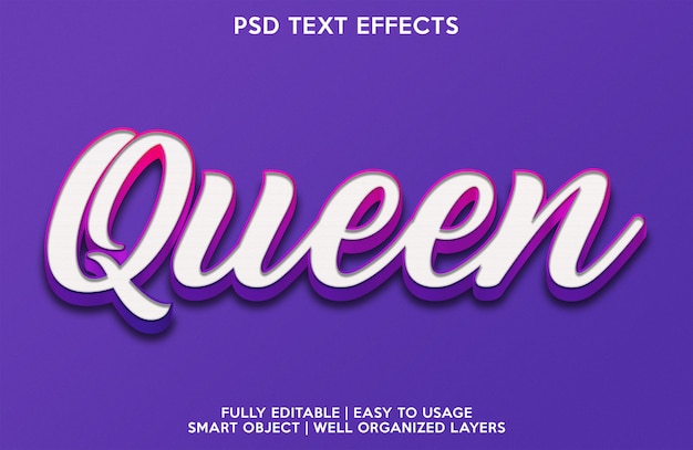 Queen teksteffect