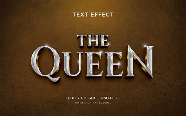 Queen text effect