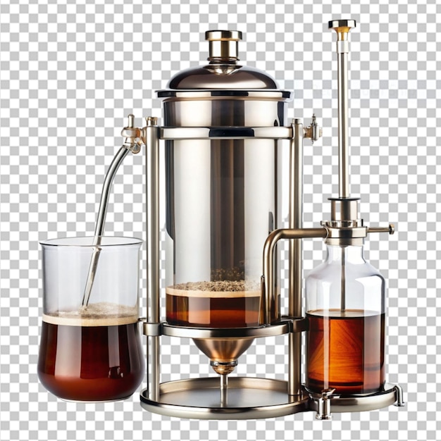 PSD quent o brew kit on transparent background
