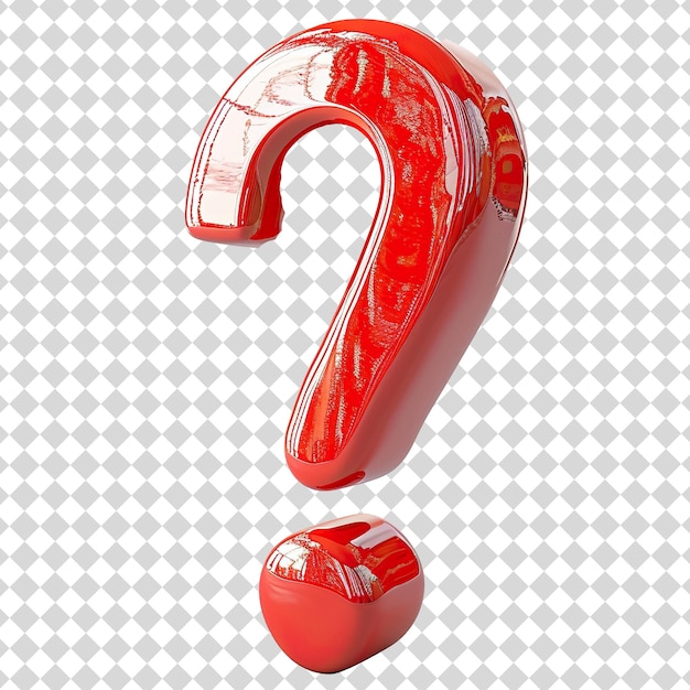 PSD question icon isolated on transparent background png file format