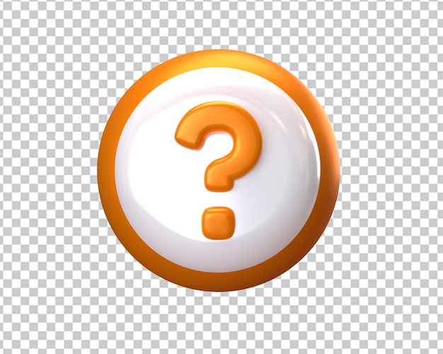 Question logo ask mark 3d gold sign