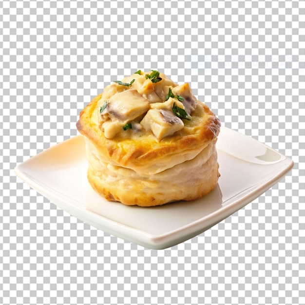 PSD quiche isolated on transparent background