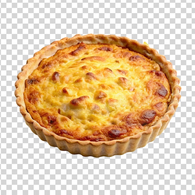 PSD quiche lorraine isolated on transparent background