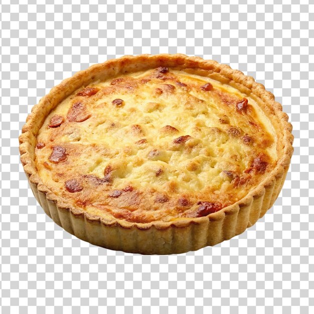 Quiche lorraine isolated on transparent background