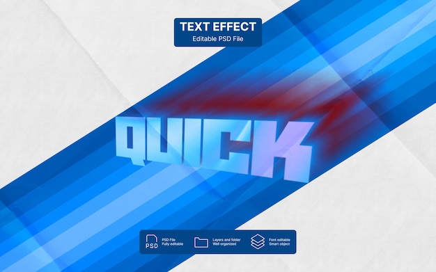 Quick text effect