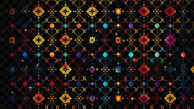 PSD a quilt with a pattern of colorful dots and the word  x