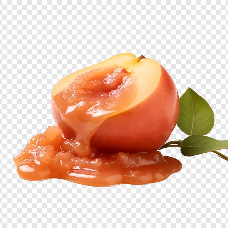 PSD quince paste isolated on transparent background
