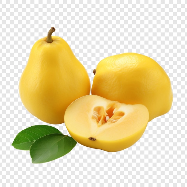 PSD quinces isolated on transparent background