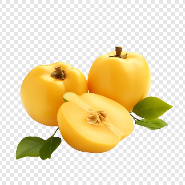 PSD quinces isolated on transparent background