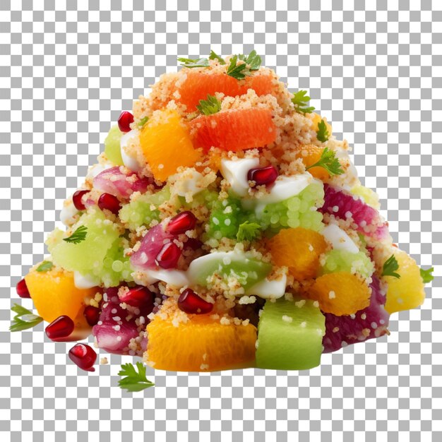 PSD quinoa salad on transparent background