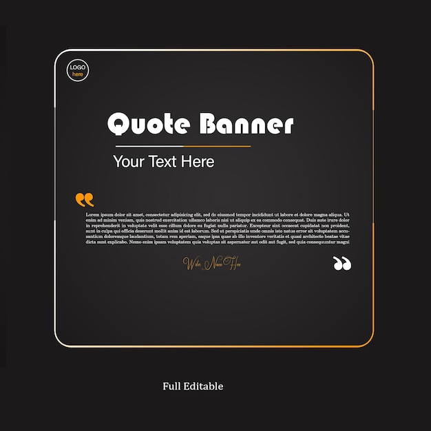 Quote banners voor sociale media