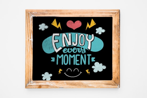 quote and frame mockup