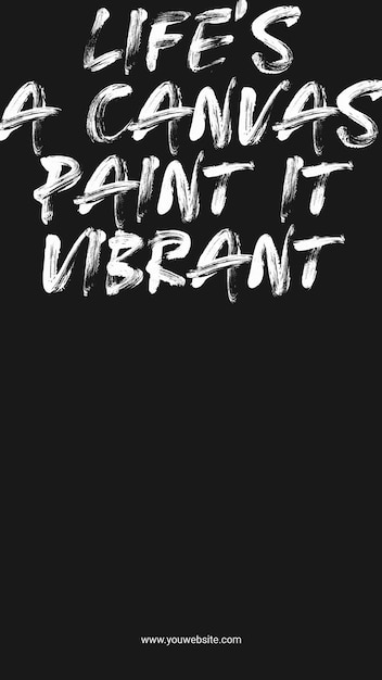 quotes typography instagram story template