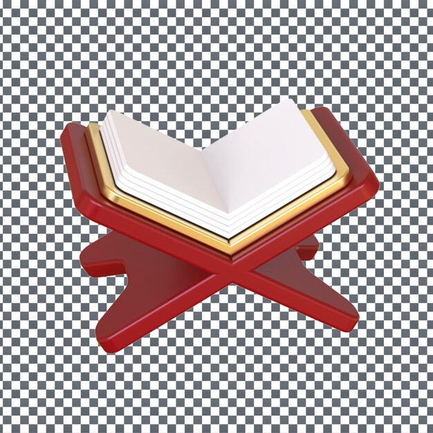 PSD quran book 3d illustration