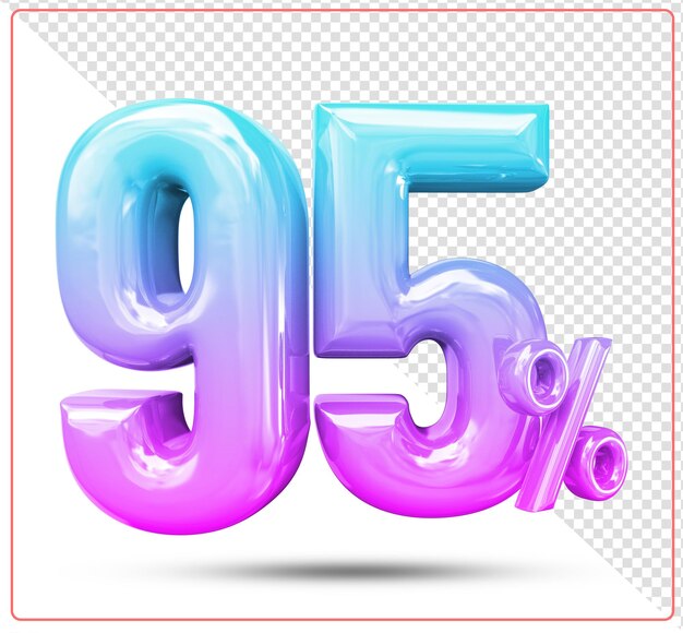 Rabat 95 procent liczby 3d