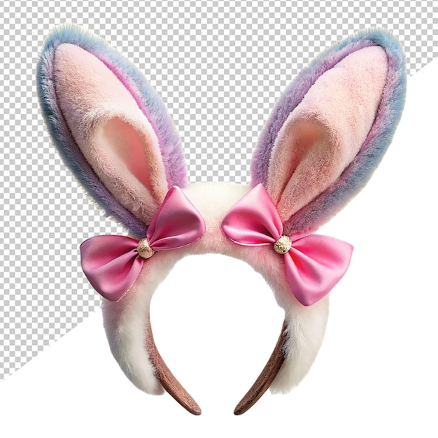 PSD fascia per la testa dell'orecchio di coniglio su sfondo trasparente