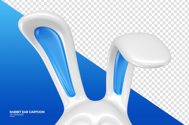 Premium PSD | Rabbit ears in cartoon 3d render Premium PSD | Rabbit ears in cartoon 3d render