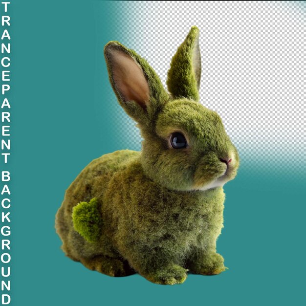 PSD rabbit isolated on transparent background