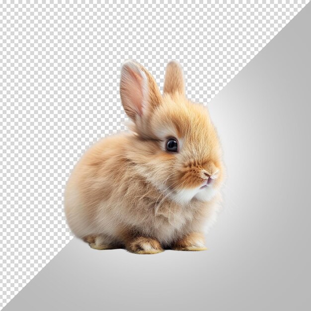 PSD rabbit isolated on white background