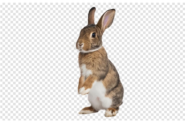 PSD rabbit on a white background