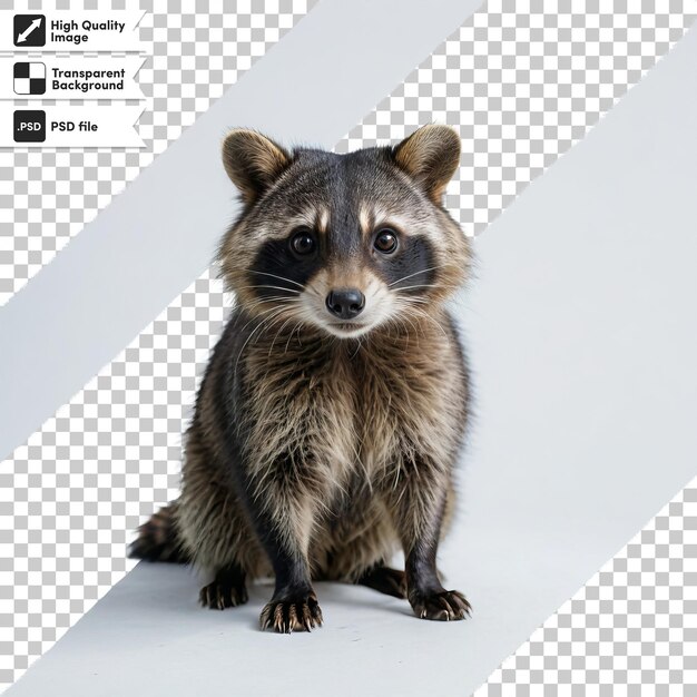 PSD a raccoon that is on a page with the words raccoon on it