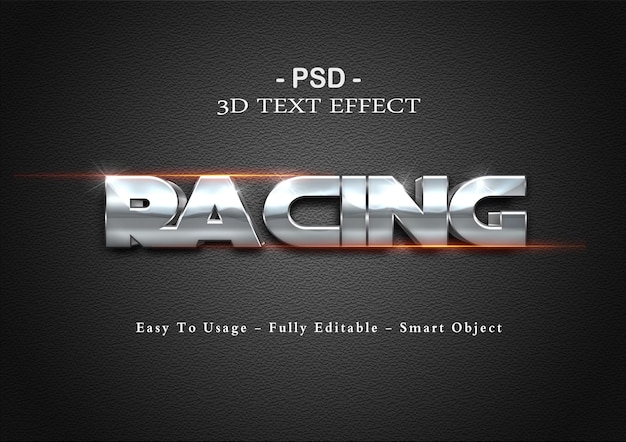 Race 3d-teksteffect