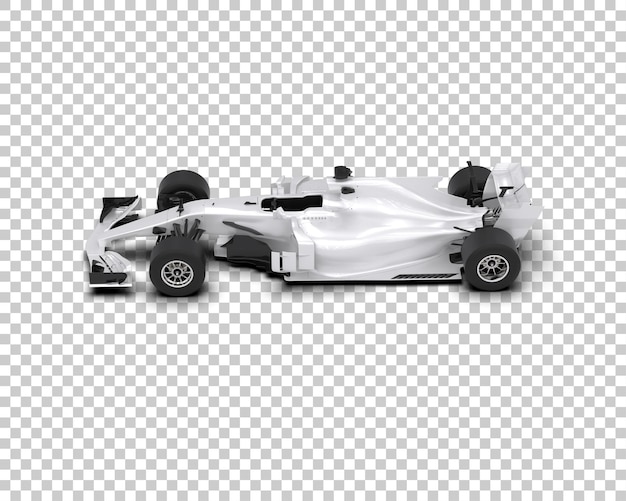 race car isolated on background 3d rendering illustration