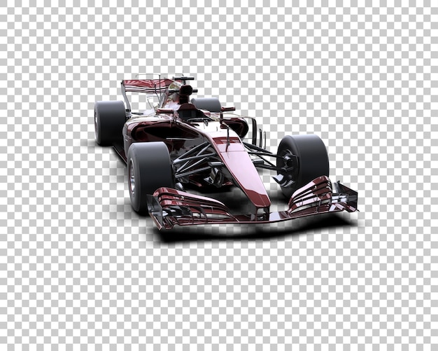 race car isolated on background 3d rendering illustration