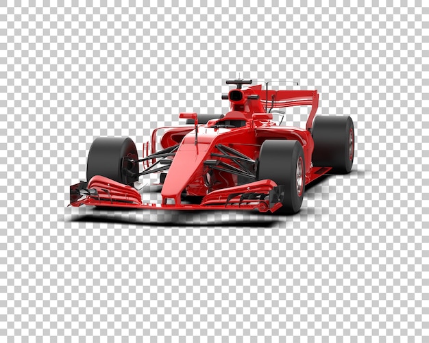 race car isolated on background 3d rendering illustration