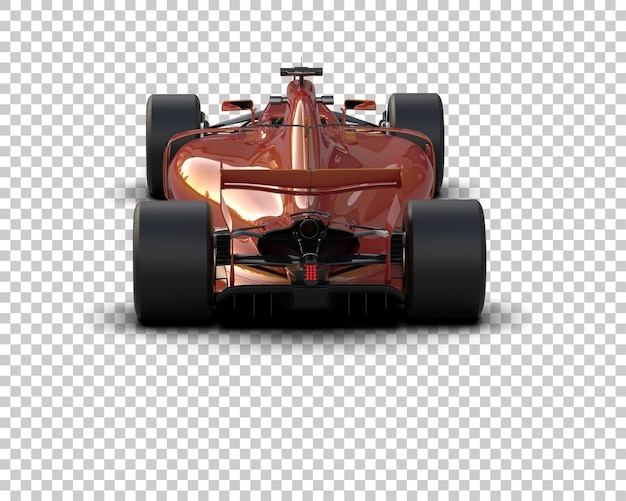 race car isolated on background 3d rendering illustration