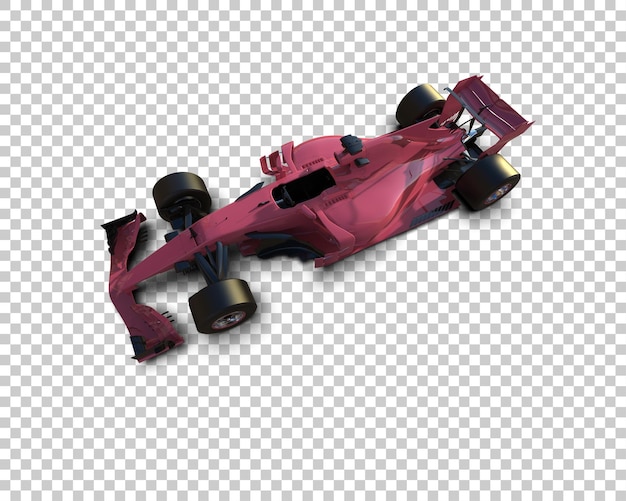 race car isolated on background 3d rendering illustration