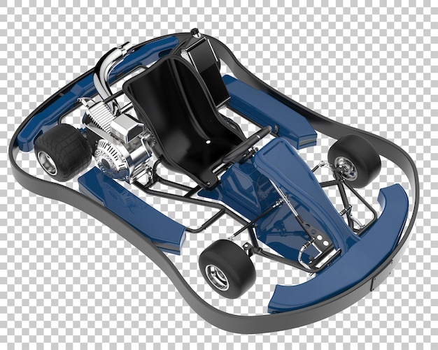 PSD race car on transparent background. 3d rendering - illustration