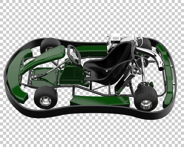 PSD race car on transparent background. 3d rendering - illustration