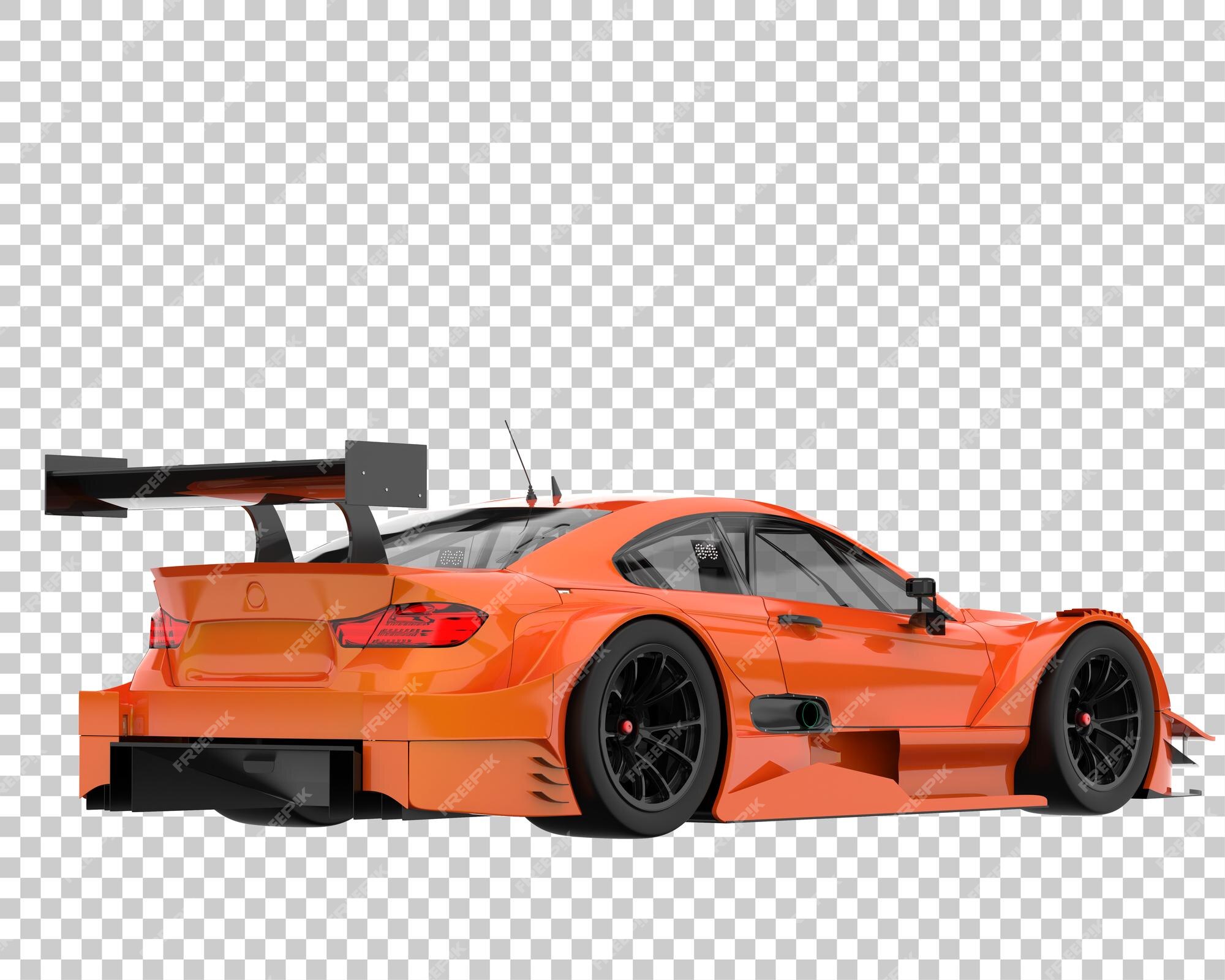 Premium PSD | Race car on transparent background. 3d rendering -  illustration