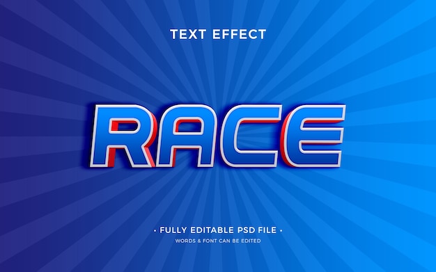 Race Text Effect