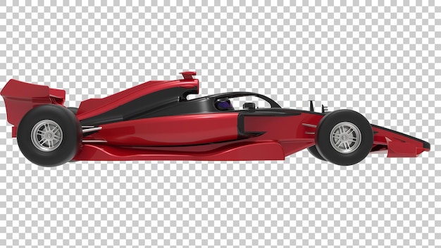PSD raceauto geïsoleerd op transparante achtergrond 3d-rendering illustratie