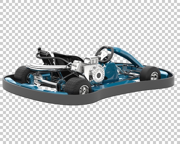 PSD raceauto op transparante achtergrond. 3d-rendering - illustratie