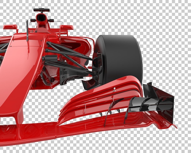 Racing car on transparent background 3d rendering illustration