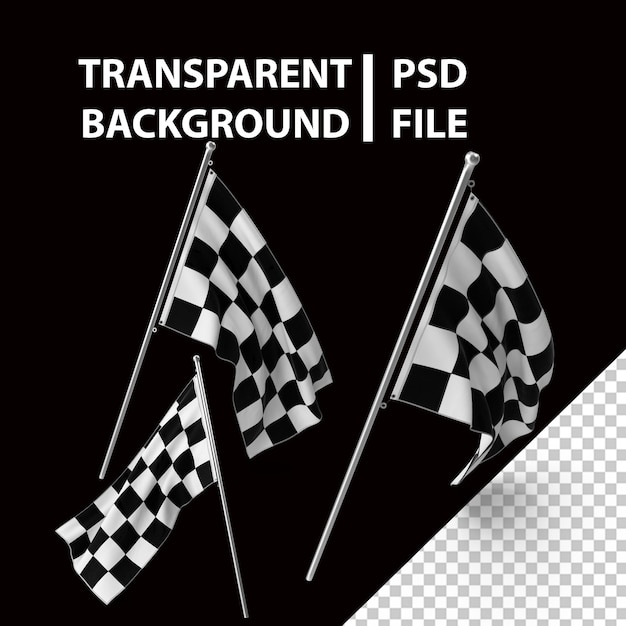 PSD racing flag png