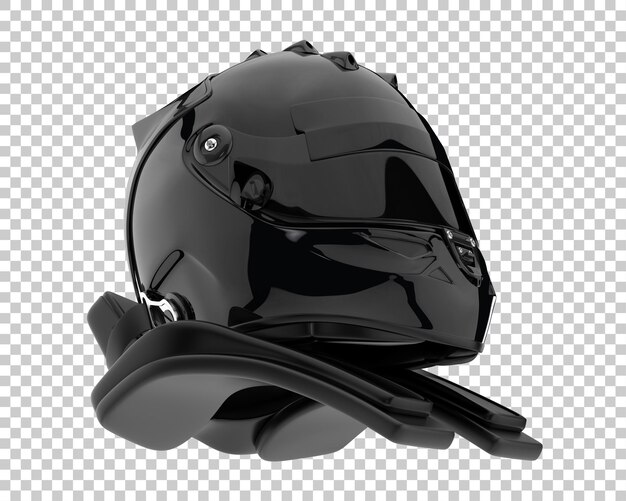 PSD Гоночный шлем изолирован на прозрачном фоне 3d рендеринг иллюстрации