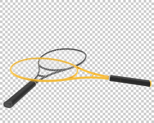 PSD racket on transparent background 3d rendering illustration