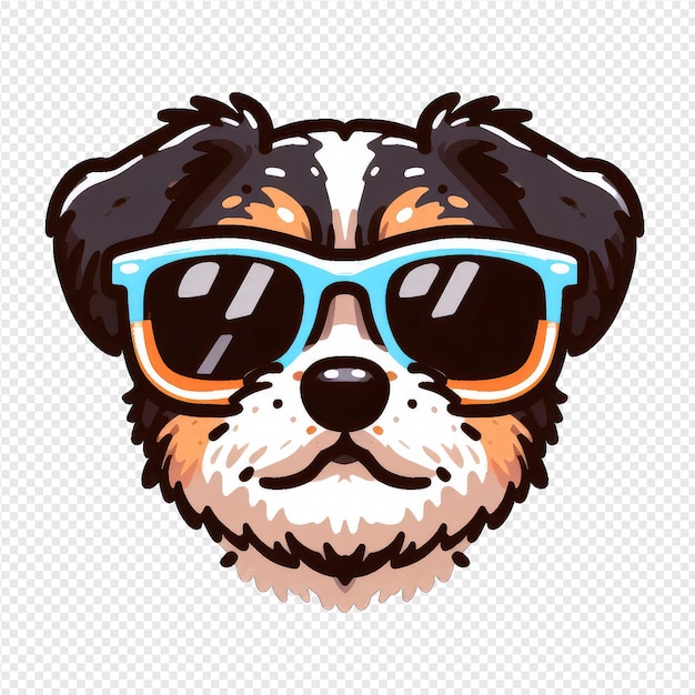 PSD radiant baby dog png sticker