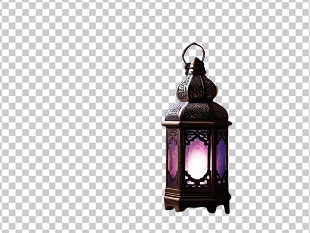 Radiant ramadan lantern in a dark room