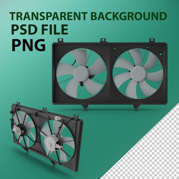 PSD radiator fans png