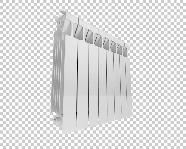 PSD radiator isolated on transparent background 3d rendering illustration