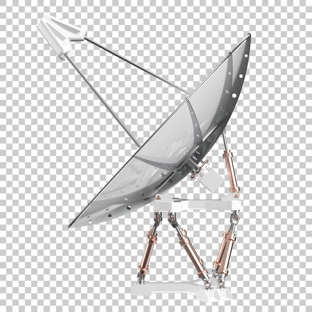 PSD antenna radio su sfondo trasparente 3d rendering illustrazione