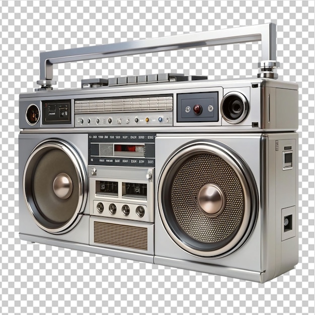 PSD radio on transparent background