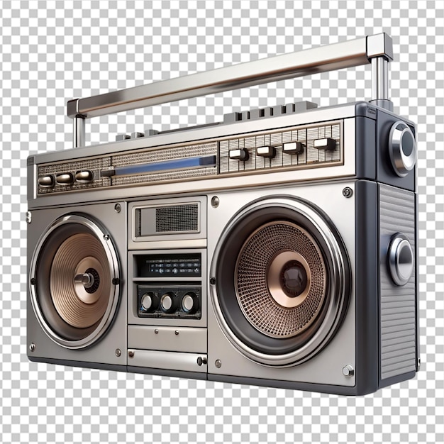 PSD radio on transparent background