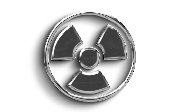 PSD radioactive hazard symbol - warning of radiation exposure