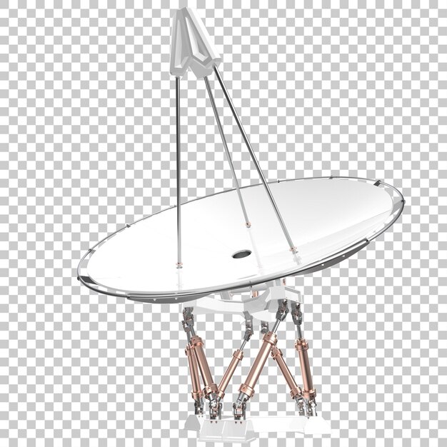 PSD radioantenne op transparante achtergrond 3d teruggevende illustratie